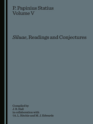 cover image of P. Papinius Statius Volume V